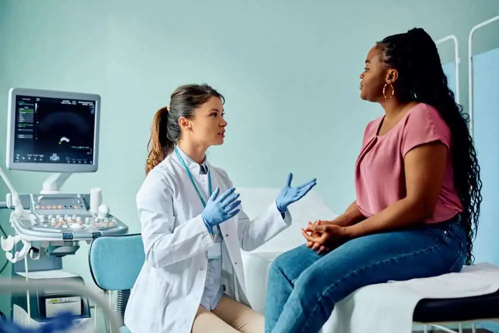 Woman have consultation about vaginal laxity High Wycombe